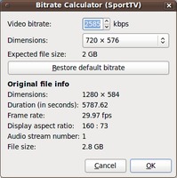 Calculadora de bitrate